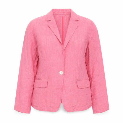 Womens UK Size 12 Lands' End Petites Pink Blazer