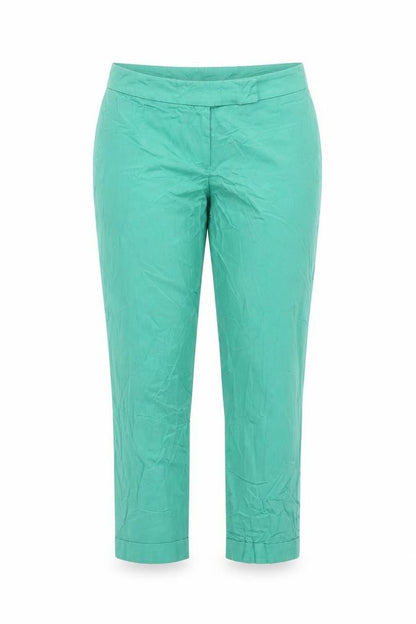 Womens UK Size 10 Dorothy Perkins Slim Fit Cropped Green Trousers