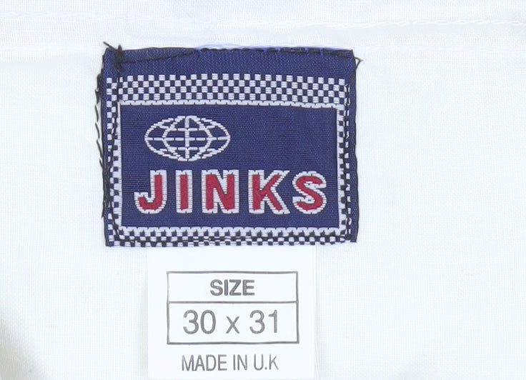 JINKS Men's Beige Classic Trousers Size 30