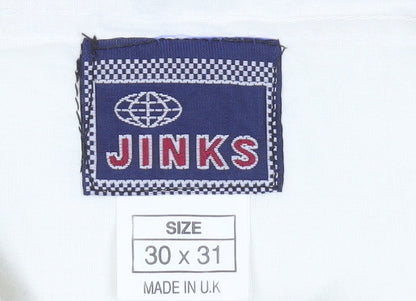 JINKS Men's Beige Classic Trousers Size 30