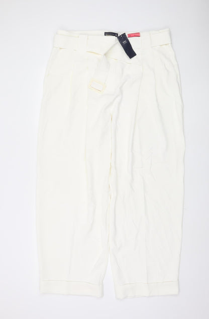 Womens UK Size 18 Marks and Spencer   Ivory Trousers
