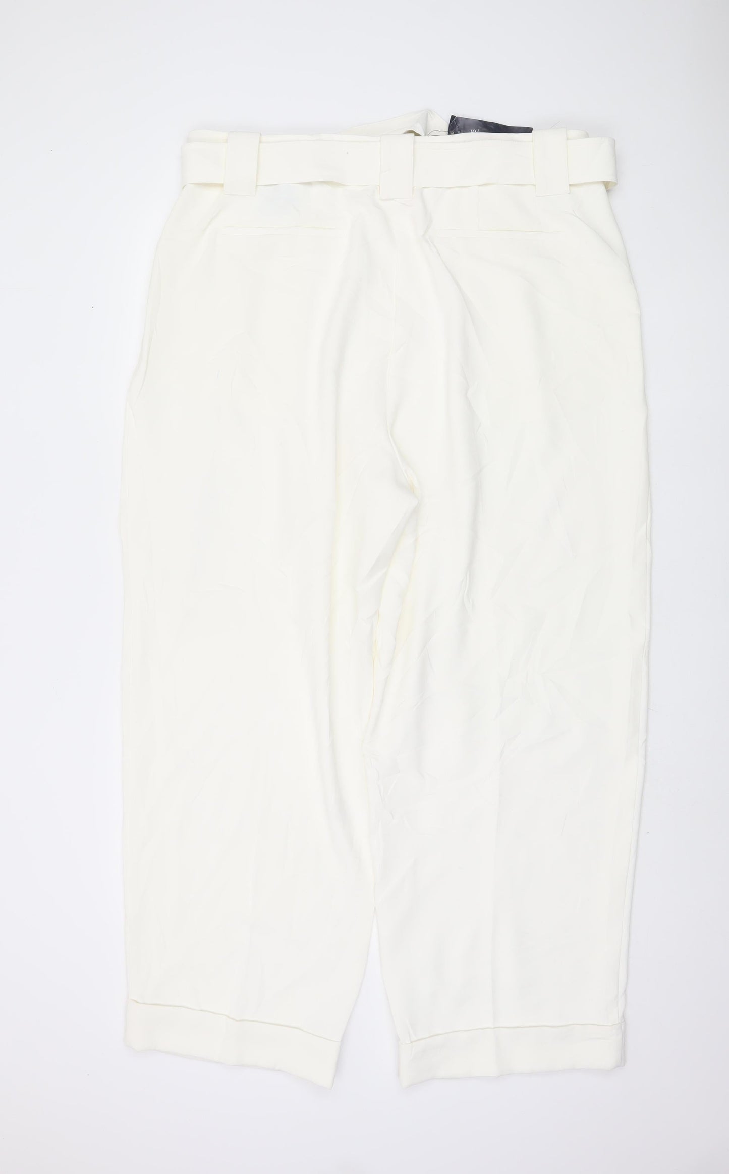 Womens UK Size 18 Marks and Spencer   Ivory Trousers