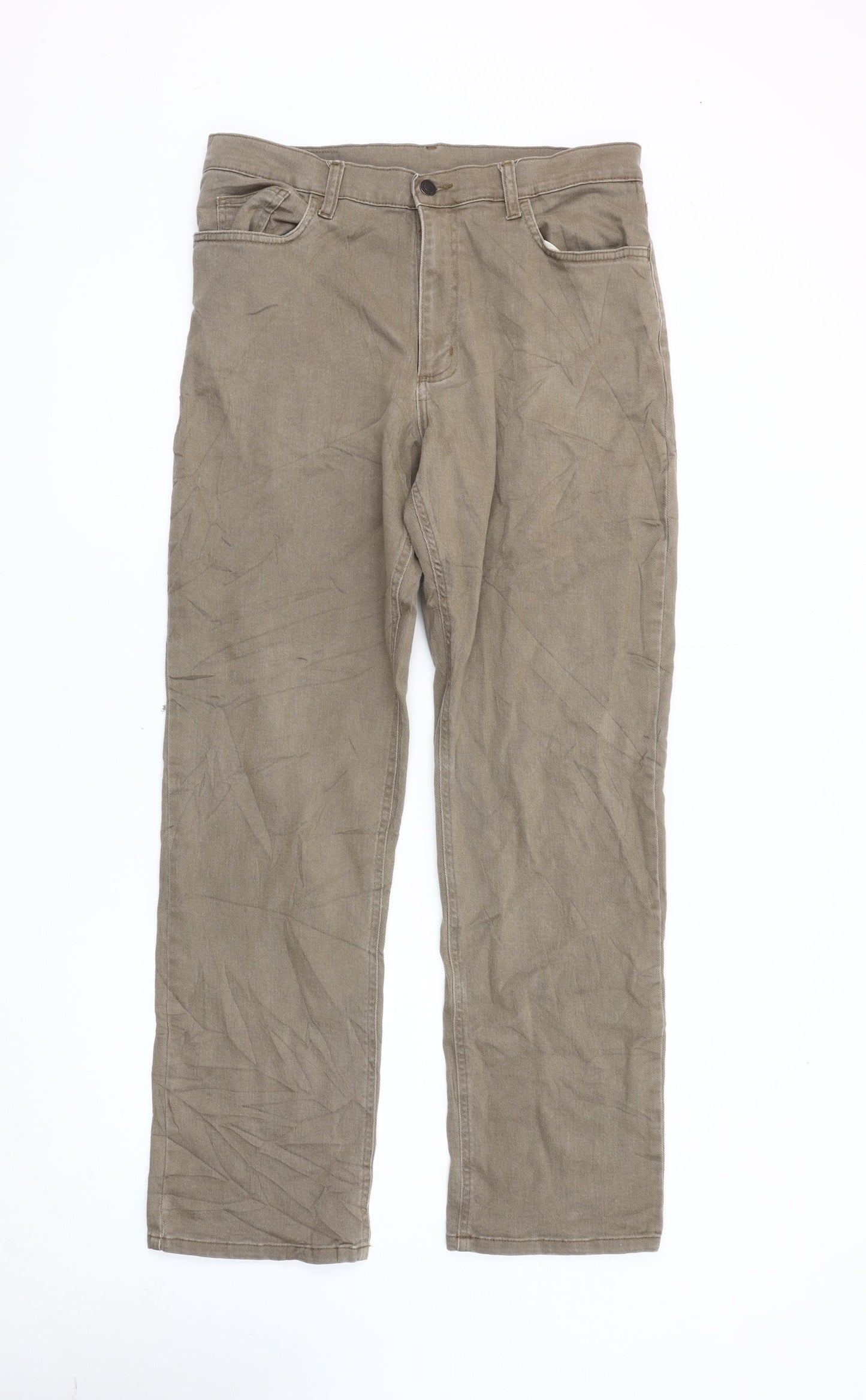 Zantos Beige Men's Chino Trousers Size 32L