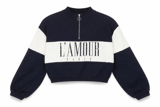 Candy Couture Girls Blue Full Zip Sweatshirt, 16 Years