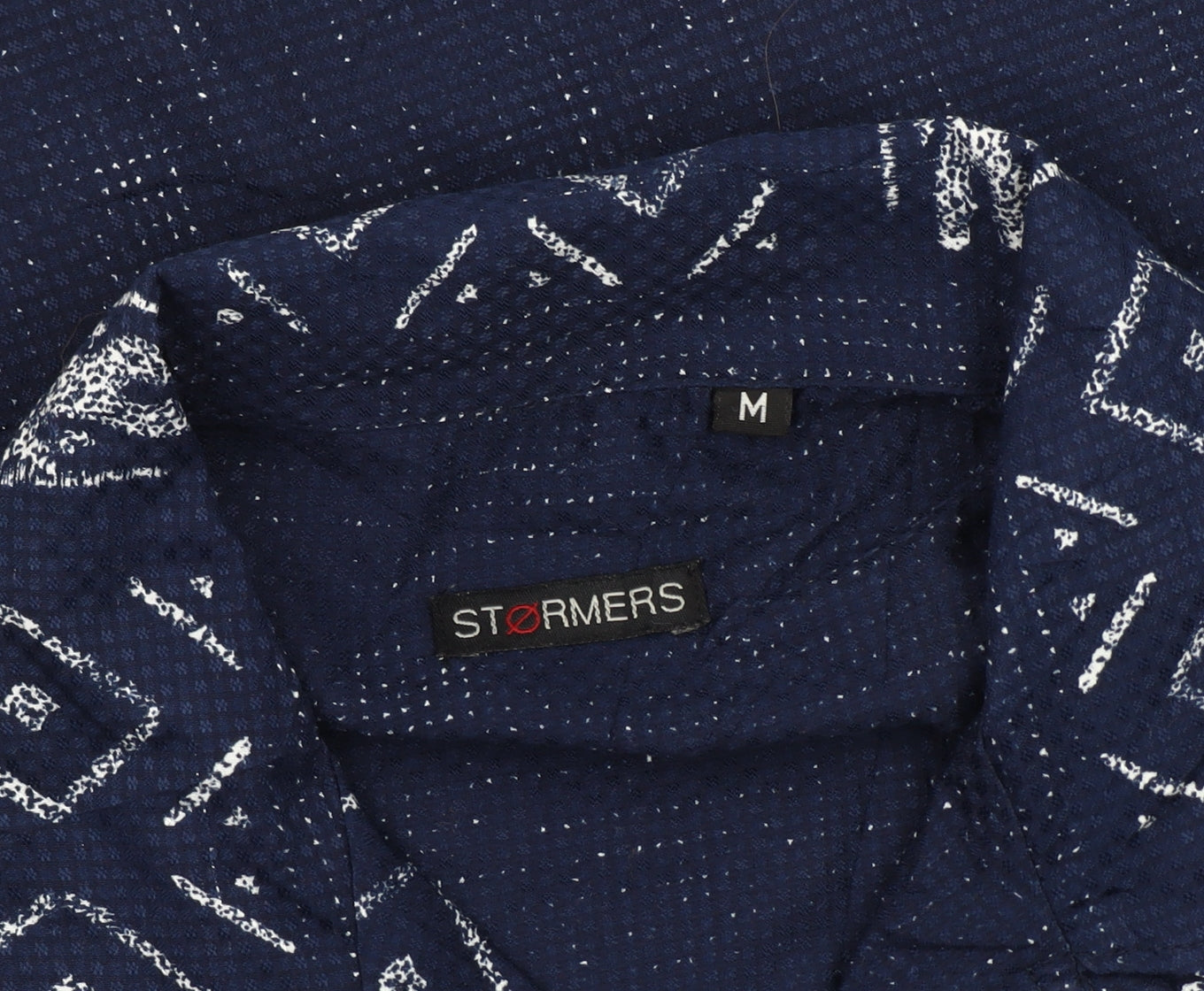 Stormers Men's Blue Geometric Button-Up Shirt
