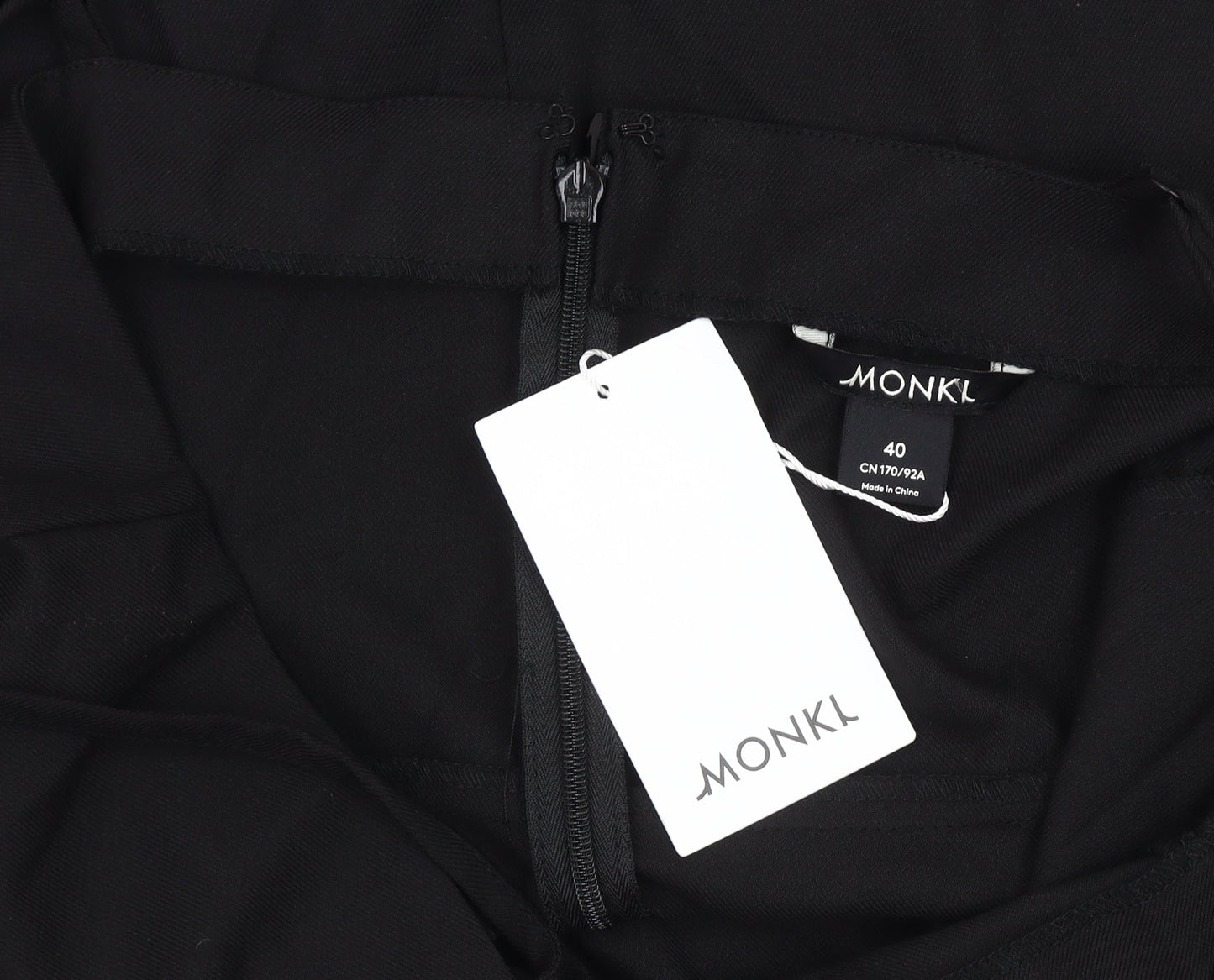 Monki Women's Black Slip Dress, Size 12, Casual Party