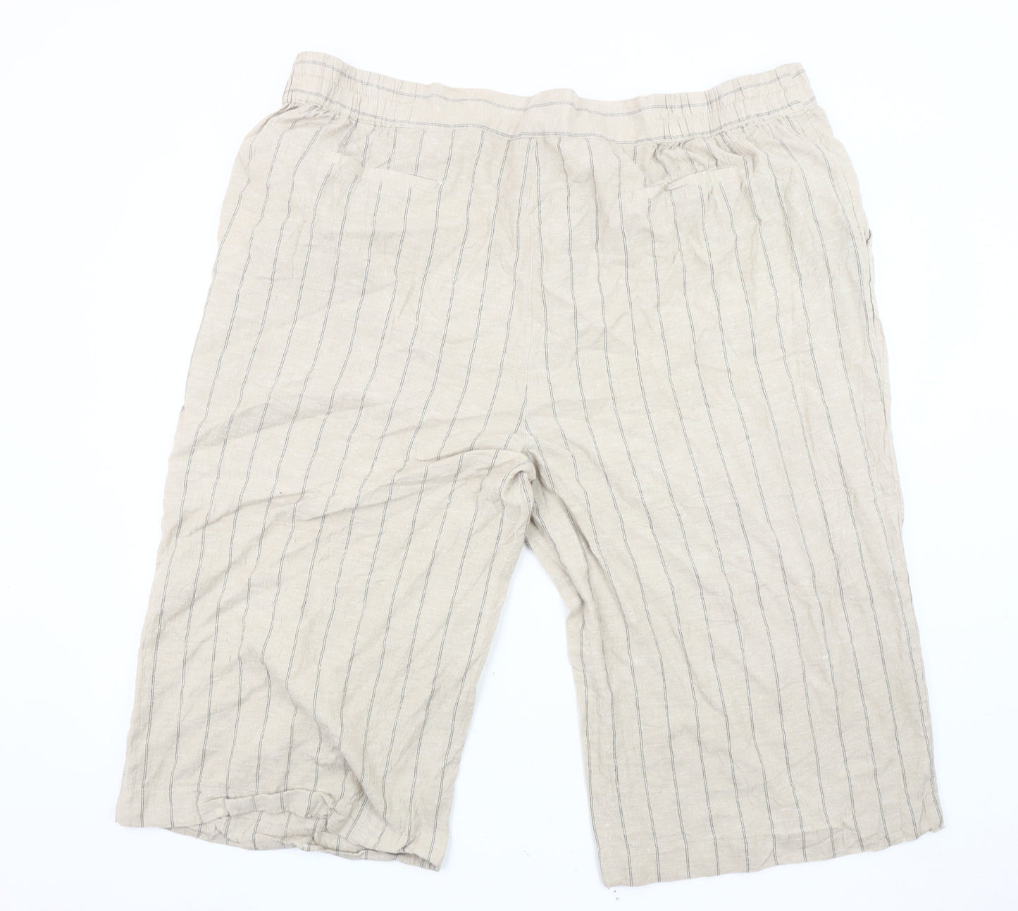 Womens UK Size 30 Capsule  Cropped Beige Trousers