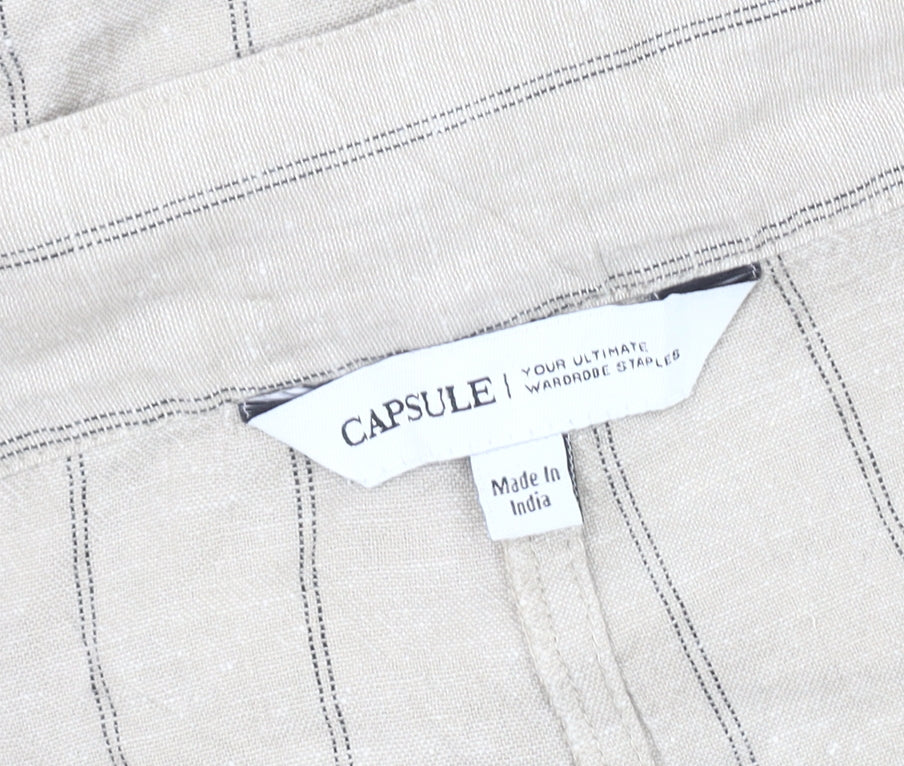 Womens UK Size 30 Capsule  Cropped Beige Trousers