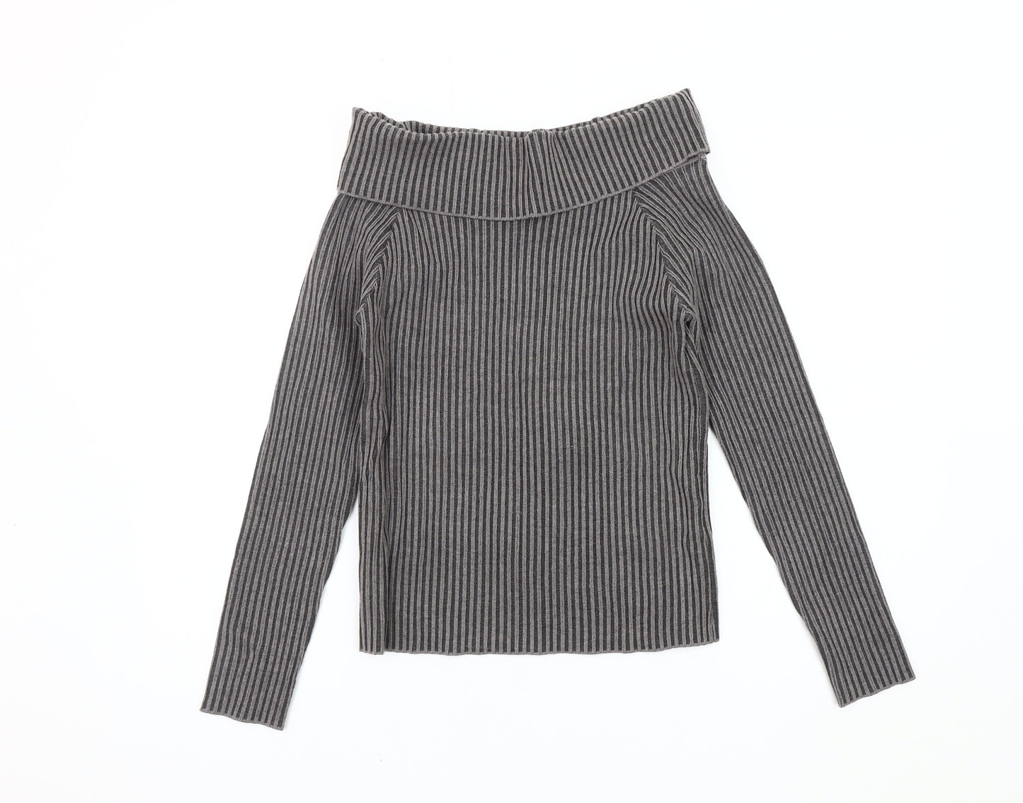 Womens UK Size M Pink Vanilla Grey Pullover Jumper