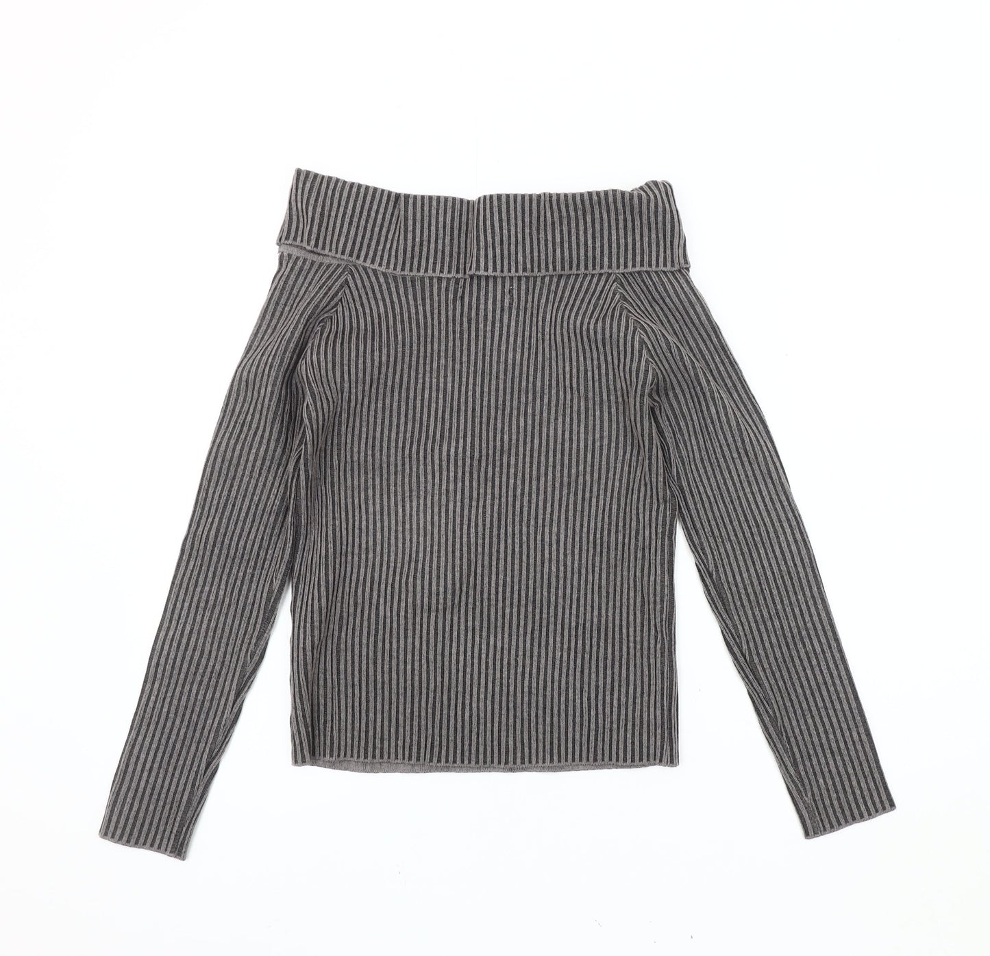 Womens UK Size M Pink Vanilla Grey Pullover Jumper