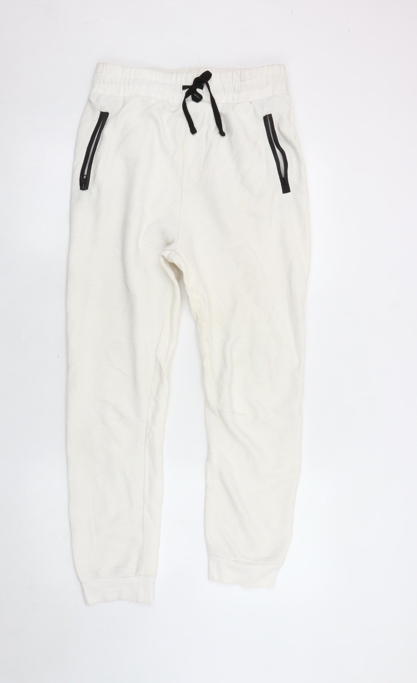 Topman Men's White Jogger Trousers S