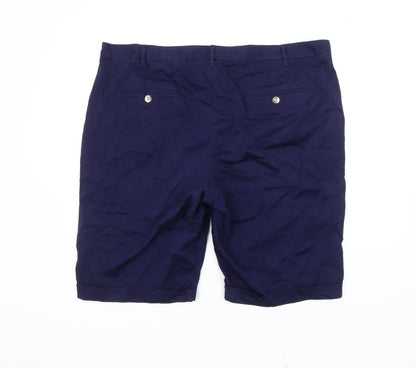 Marks and Spencer Women's Blue Chino Shorts Size 22