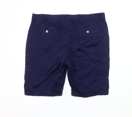 Marks and Spencer Women's Blue Chino Shorts Size 22
