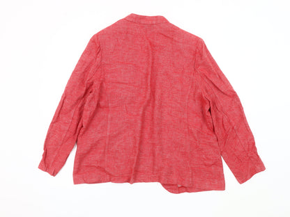 Marks and Spencer Women's Red Blazer Size 18