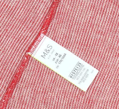 Marks and Spencer Women's Red Blazer Size 18