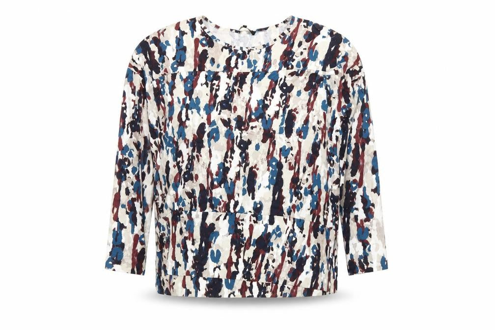 Womens UK Size S Jaeger Multicoloured Basic Blouse