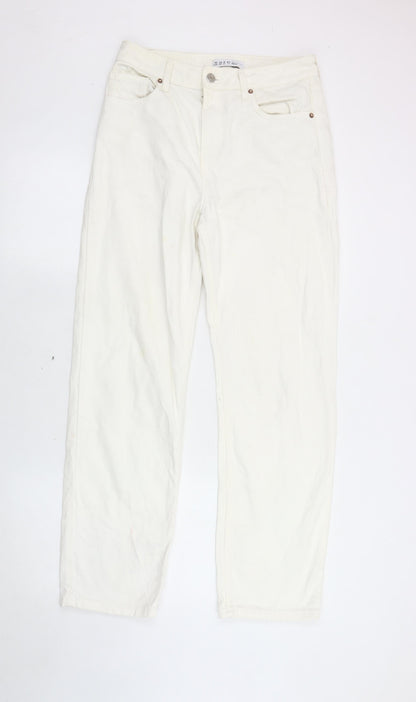 Denim Co. Women's White Straight Jeans Size 10