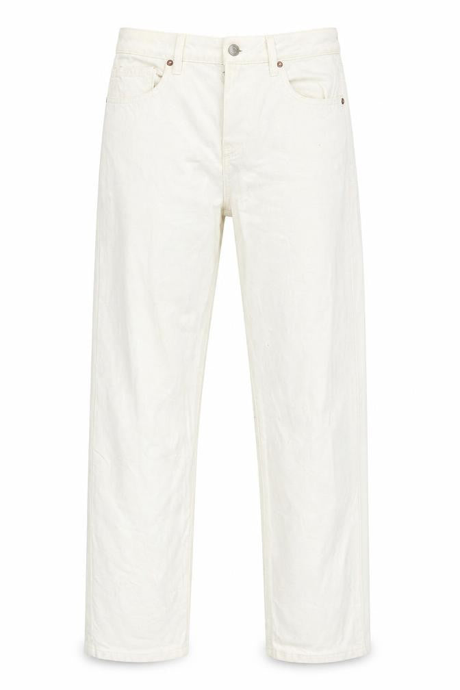 Womens UK Size 10 denim co. Regular Fit Straight White Jeans