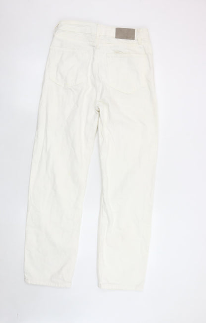 Denim Co. Women's White Straight Jeans Size 10
