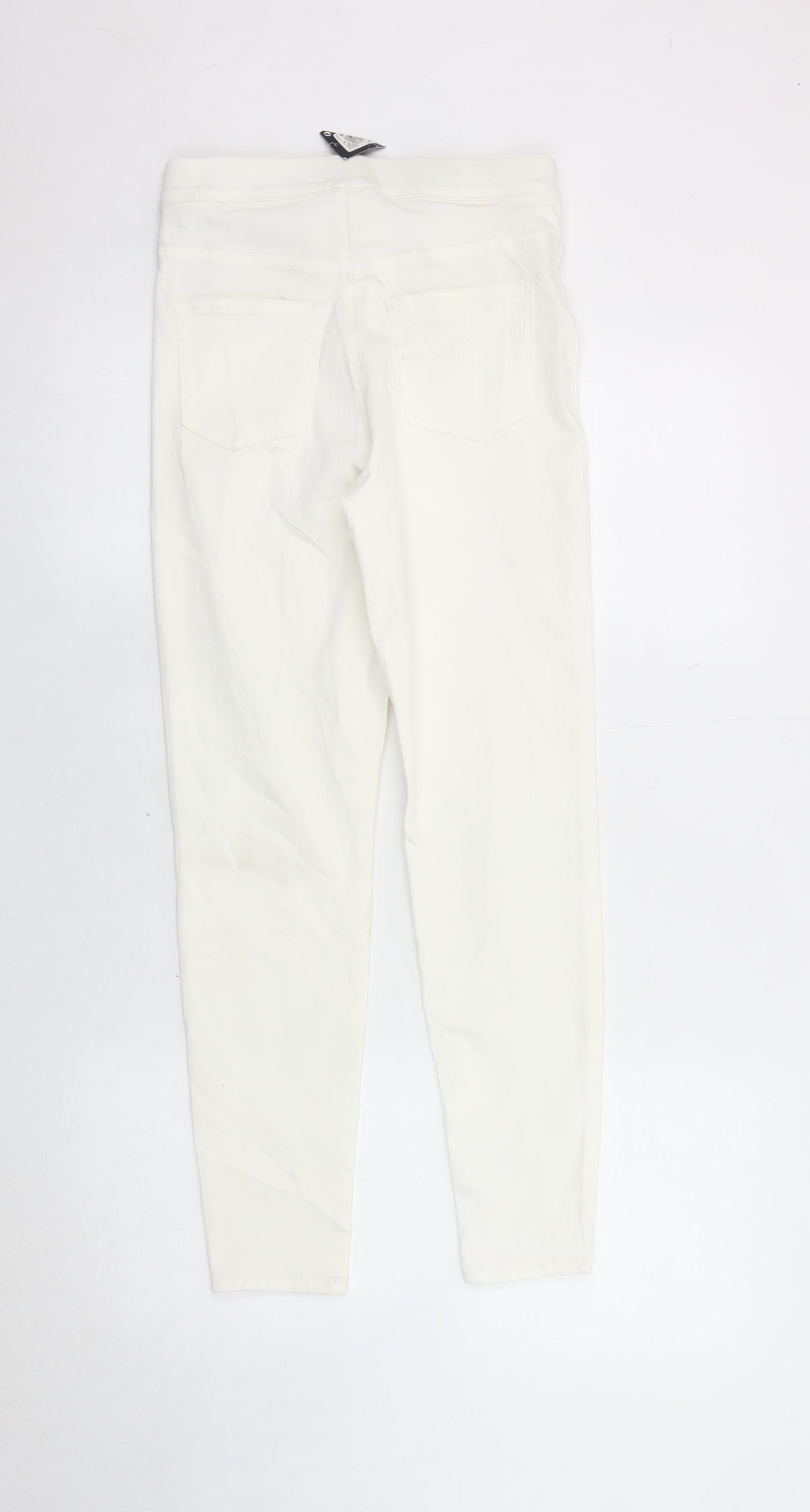 Womens UK Size 8 Marks and Spencer Slim Fit Jegging White Jeans