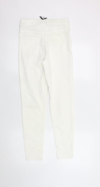 Womens UK Size 8 Marks and Spencer Slim Fit Jegging White Jeans