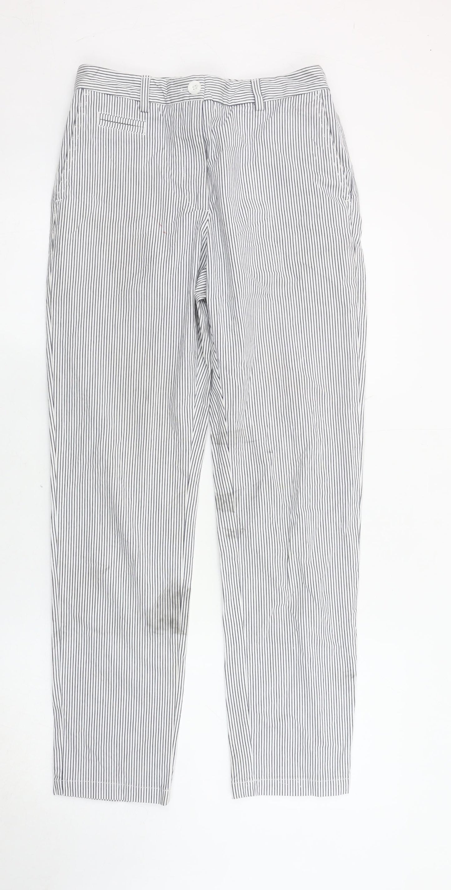 Womens UK Size 8 Marks and Spencer Regular Fit  Blue Trousers