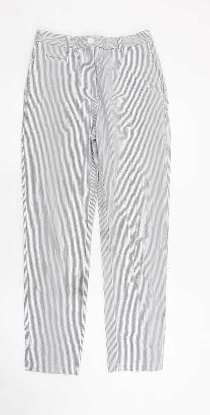 Womens UK Size 8 Marks and Spencer Regular Fit  Blue Trousers