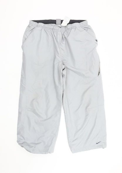 Nike Men’s Grey Track Pants L Lightweight Activewear