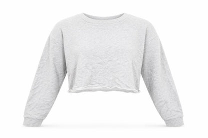 Mango Women's Grey Cotton Pullover Sweatshirt Size 14