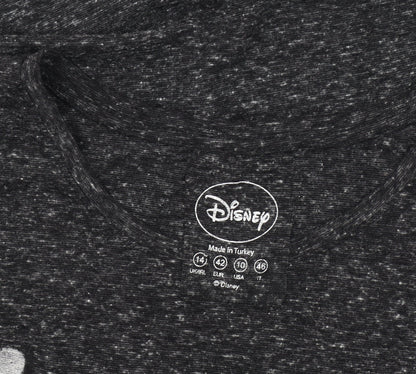 Womens UK Size 14 Disney Black  T-Shirt