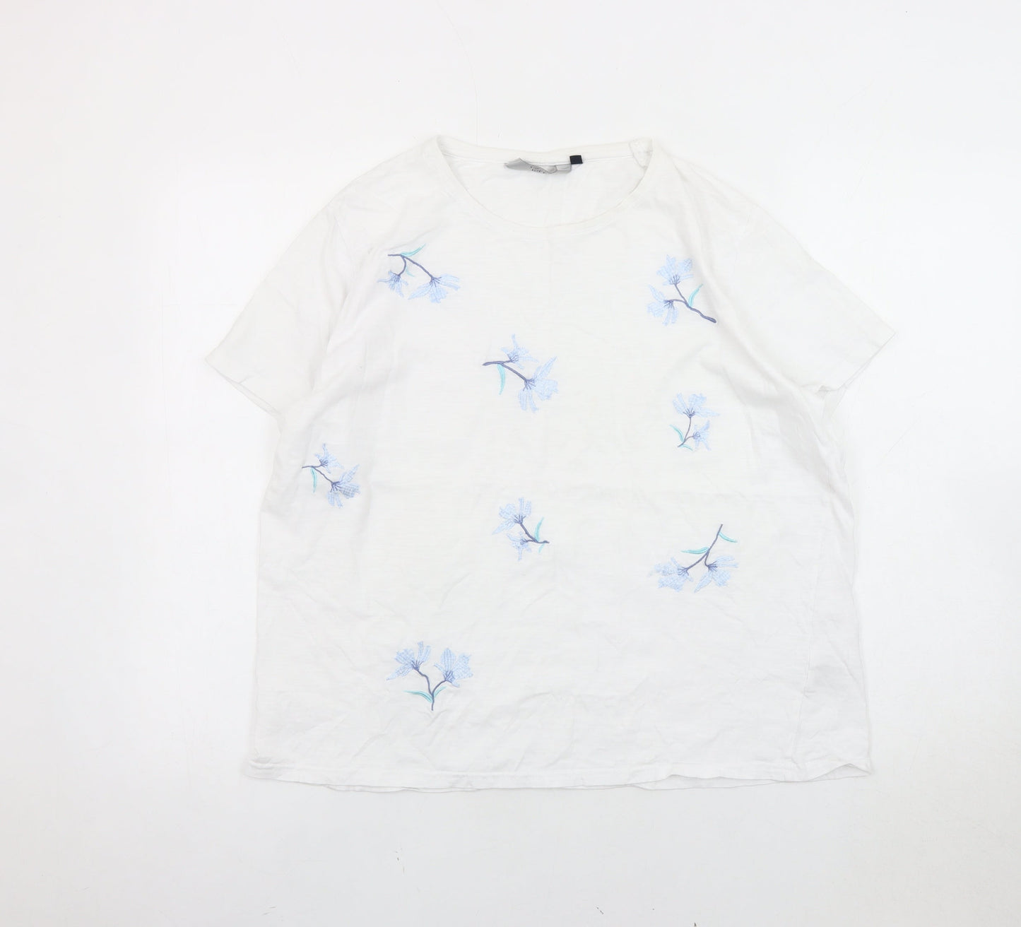 Womens UK Size L ISLE ESSENTIALS White  T-Shirt
