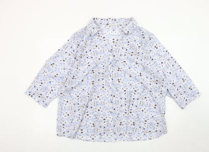 Womens UK Size 22 Marks and Spencer Multicoloured Classic Button-Up