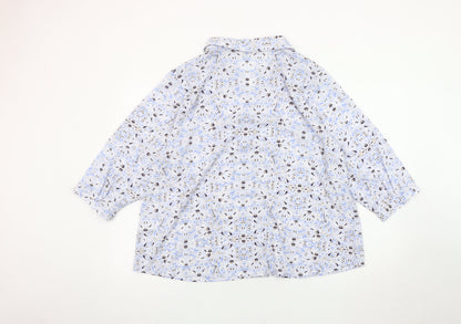 Womens UK Size 22 Marks and Spencer Multicoloured Classic Button-Up