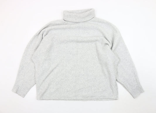 F&F Women's Grey Roll Neck Pullover Jumper XL