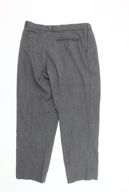 Mens UK Size 34 Canda Classic Fit Workwear Grey Trousers