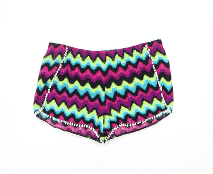 Papaya Women's Multicoloured Chevron Shorts Size 20