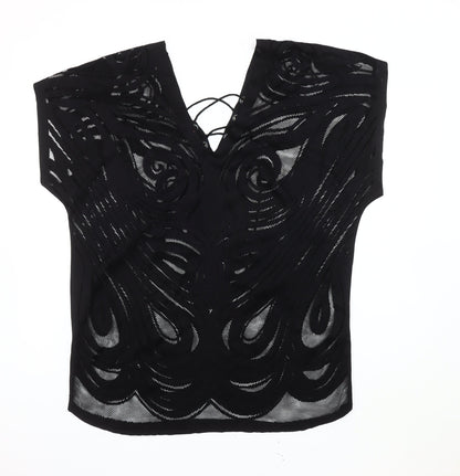 Womens UK Size M River Island Black  Blouse