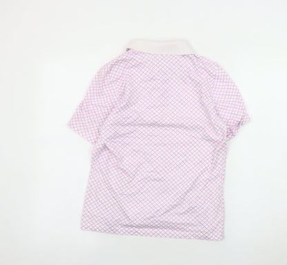 One Up Golf Men's Multicoloured Polo Shirt S