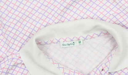 One Up Golf Men's Multicoloured Polo Shirt S