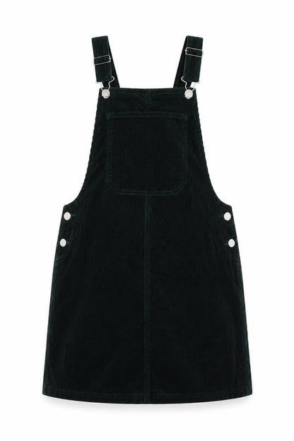 Casual Womens Collection Black Corduroy Pinafore Dress