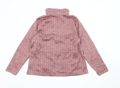 Mens UK Size XL Lands' End Pink Basic Jacket