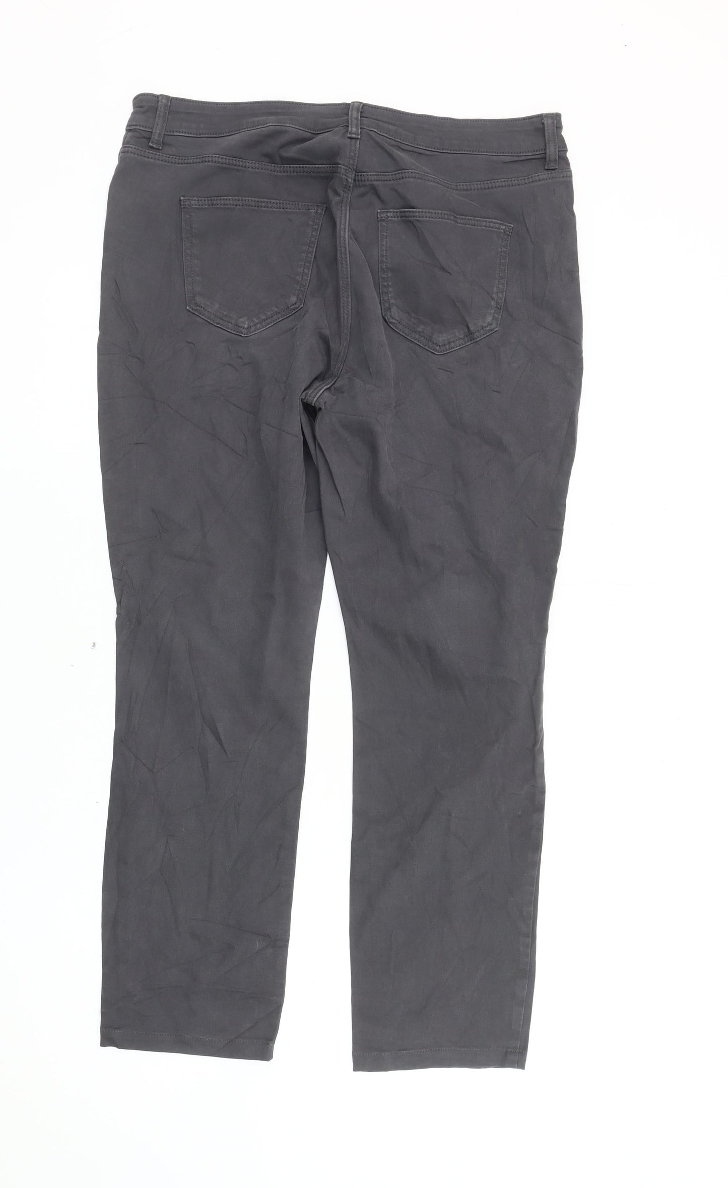 Tu Men's Grey Chino Trousers - Size 14 Slim Fit