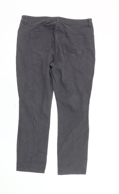 Tu Men's Grey Chino Trousers - Size 14 Slim Fit
