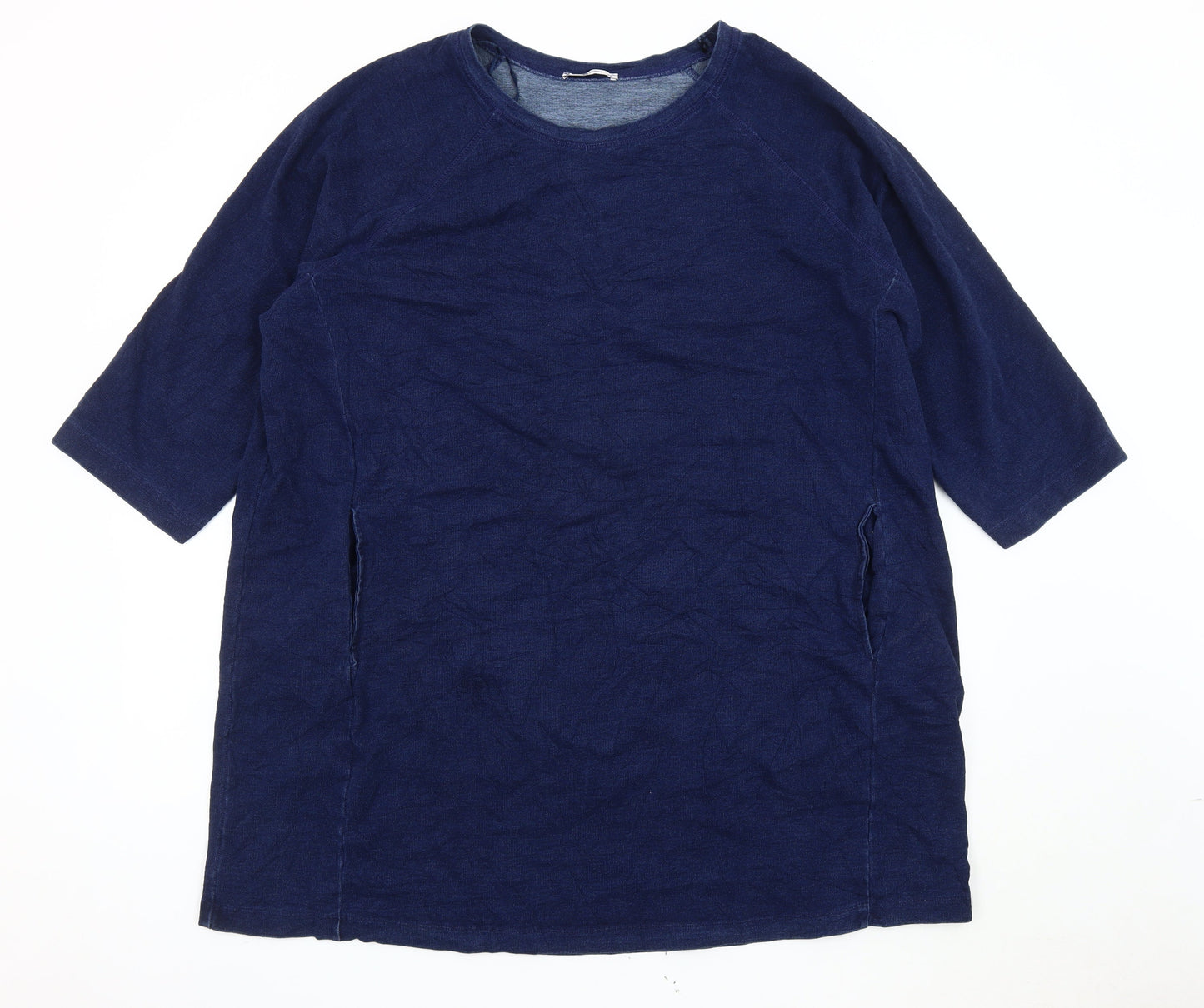 Tu Women's Blue 3/4 Sleeve T-Shirt, Size 24