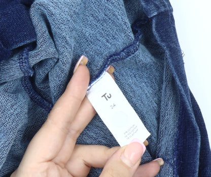 Tu Women's Blue 3/4 Sleeve T-Shirt, Size 24