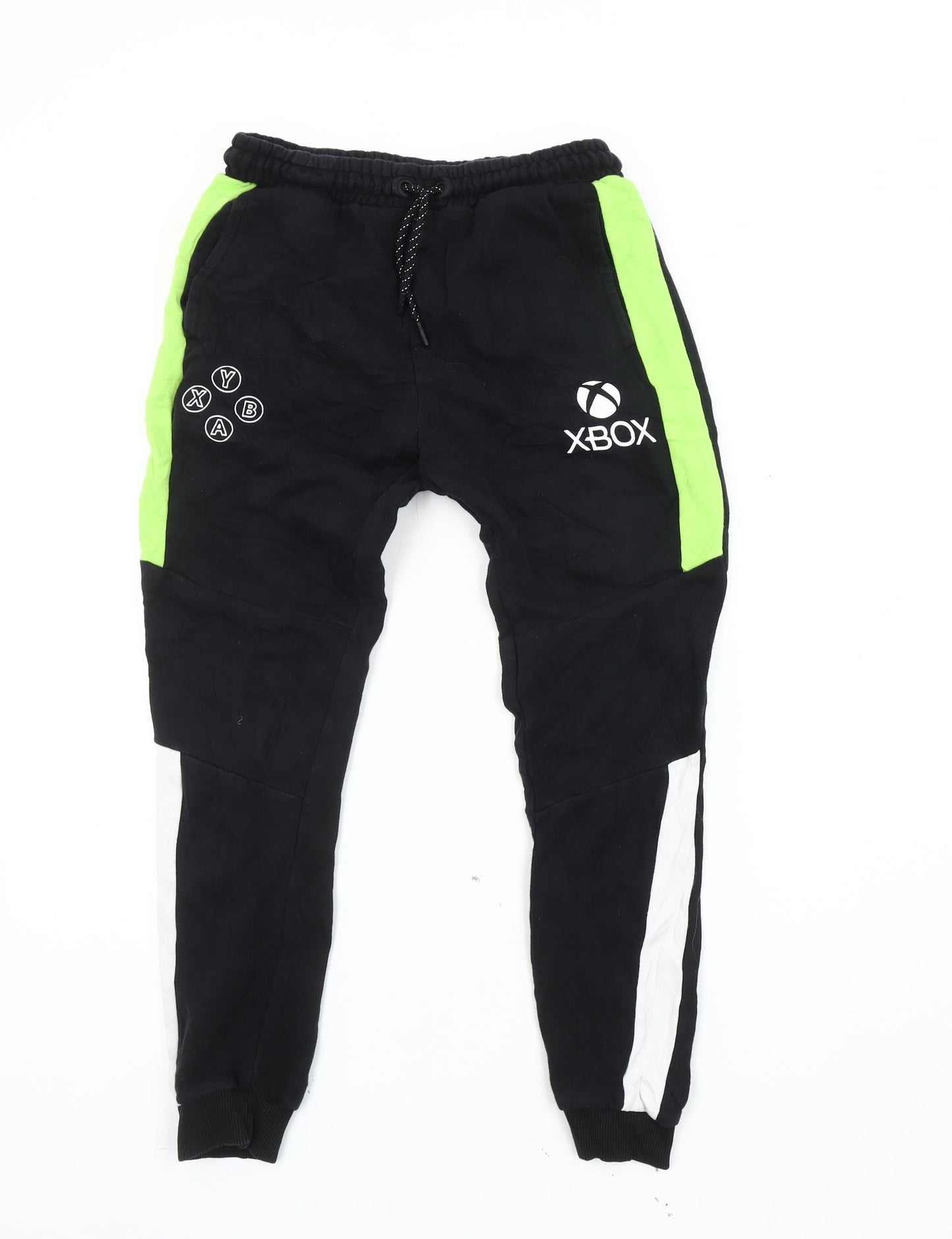 Xbox Boys Black Gaming Joggers, Size 11-12, Casual Cotton Blend