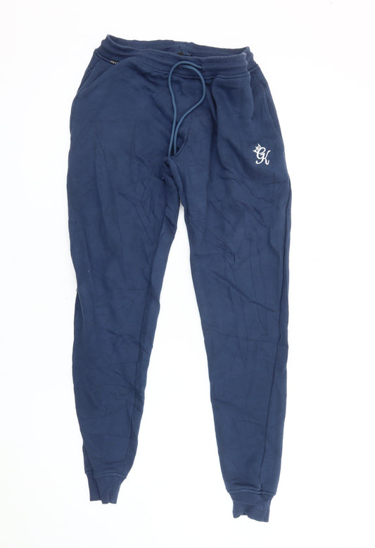 Men's Blue Jogger Trousers - M, Elastic Waist
