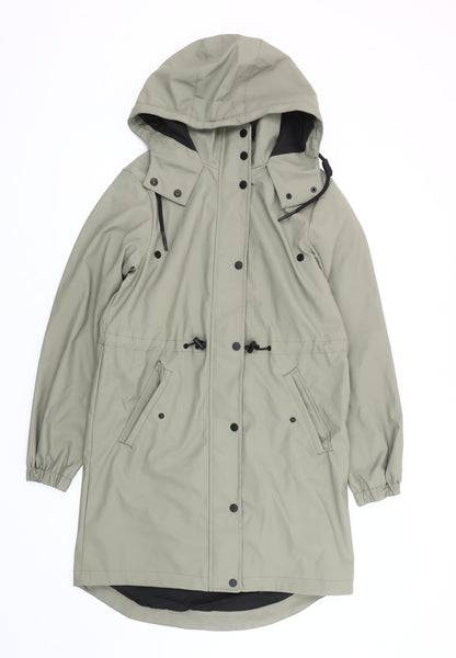 F&F Men's Green Waterproof Parka Jacket XS