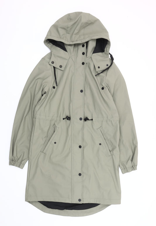 F&F Men's Green Waterproof Parka Jacket XS