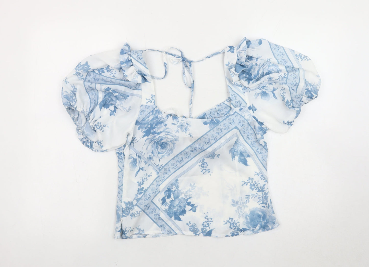 Womens UK Size 10 ASOS DESIGN Multicoloured Basic Blouse